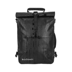 Un sac è dos pour vélo Badawin, vue de face sur fond blanc