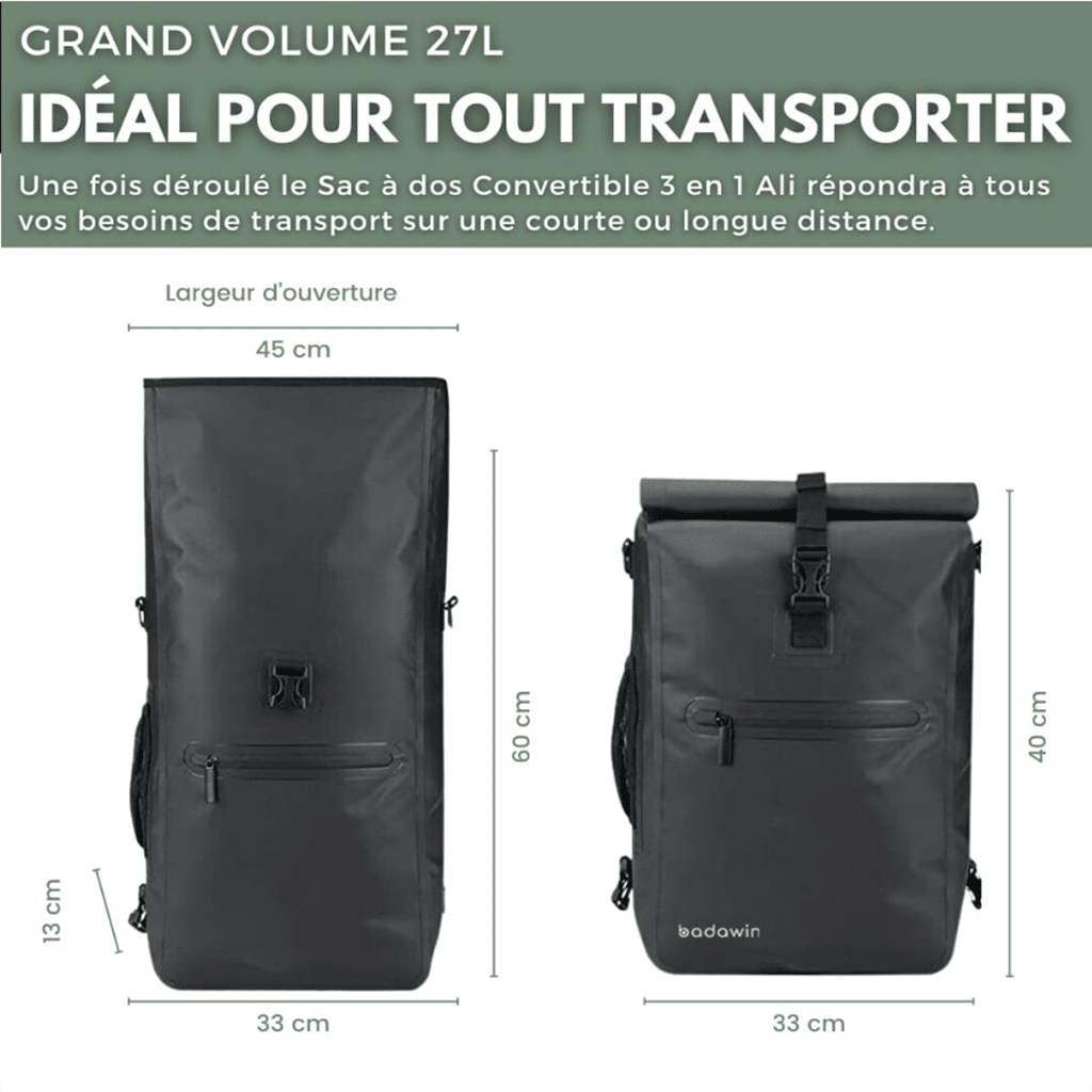 Un sac è dos pour vélo Badawin, ambiance