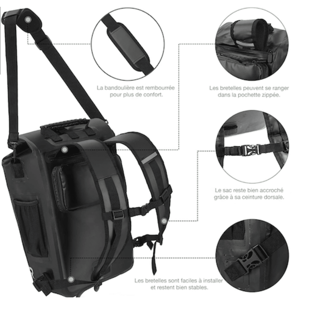Un sac è dos pour vélo Badawin, ambiance