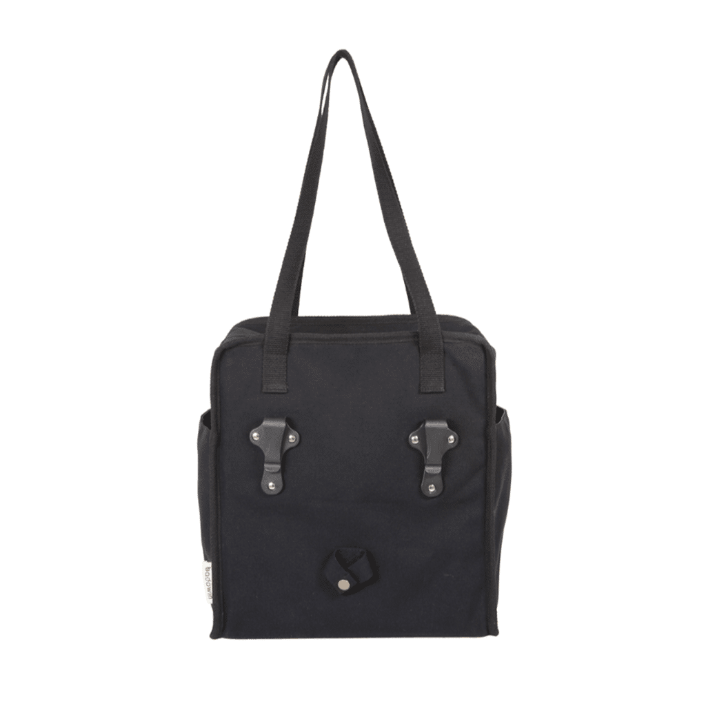 Tote Bag Vélo Mimi, Badawin, vue de derrière sur fond blanc