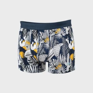un boxer en coton biologique "Cosmopolitan" Billybelt, vue de face sur fond blanc