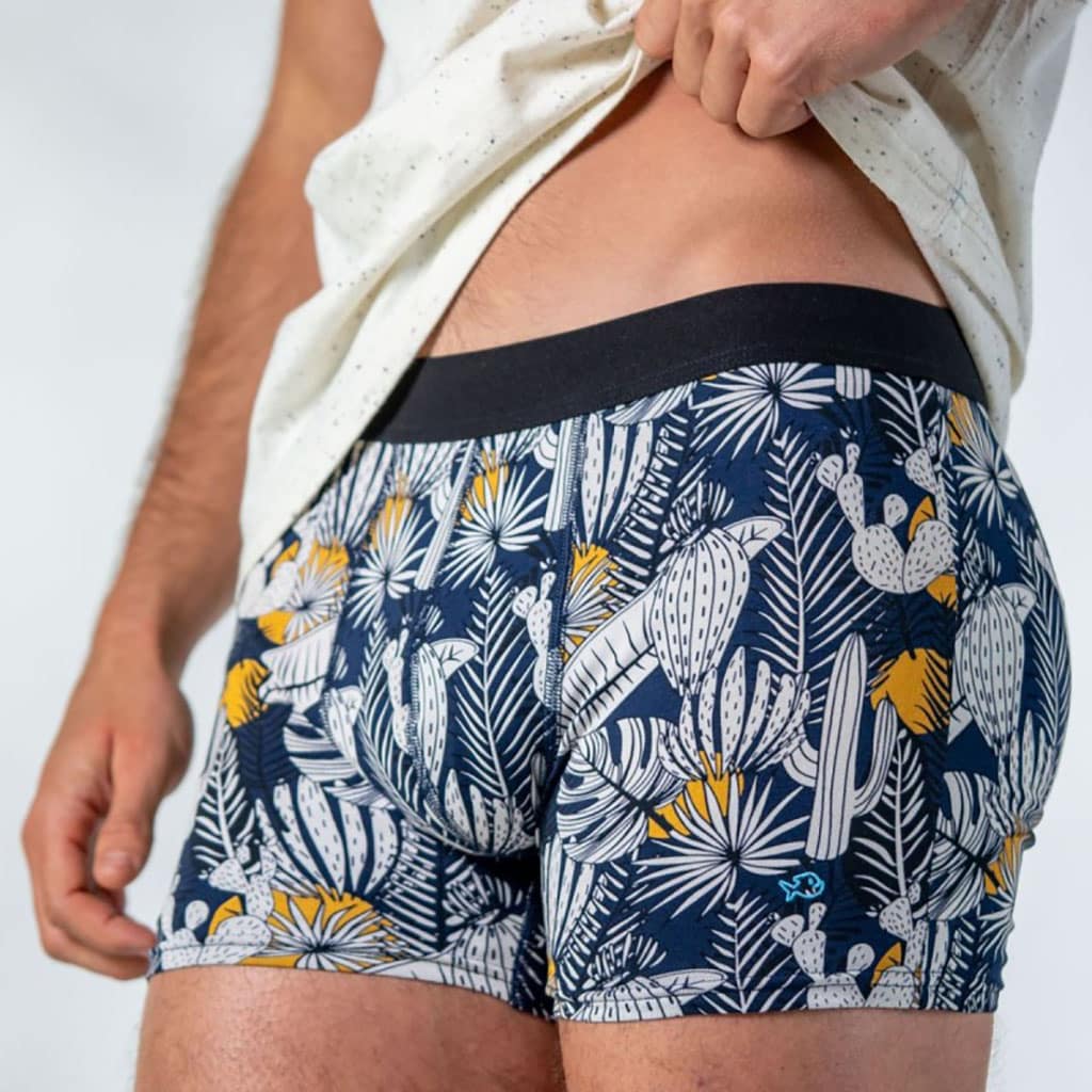 un boxer en coton biologique "Cosmopolitan" Billybelt, vue de face