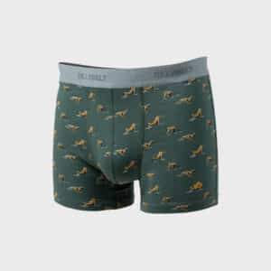 un boxer en coton biologique "green wild" Billybelt, vue de face sur fond blanc