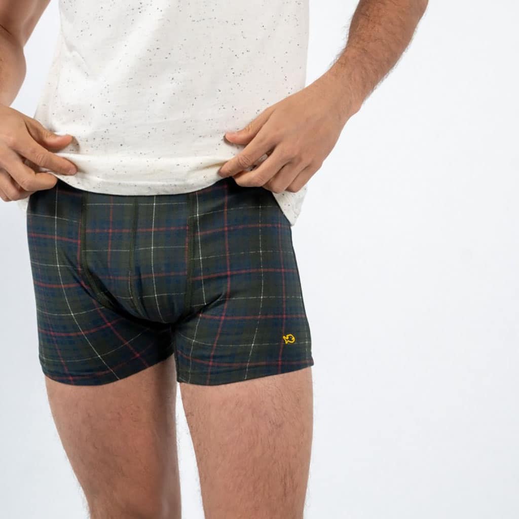 un boxer en coton biologique "Highland" Billybelt, vue de face