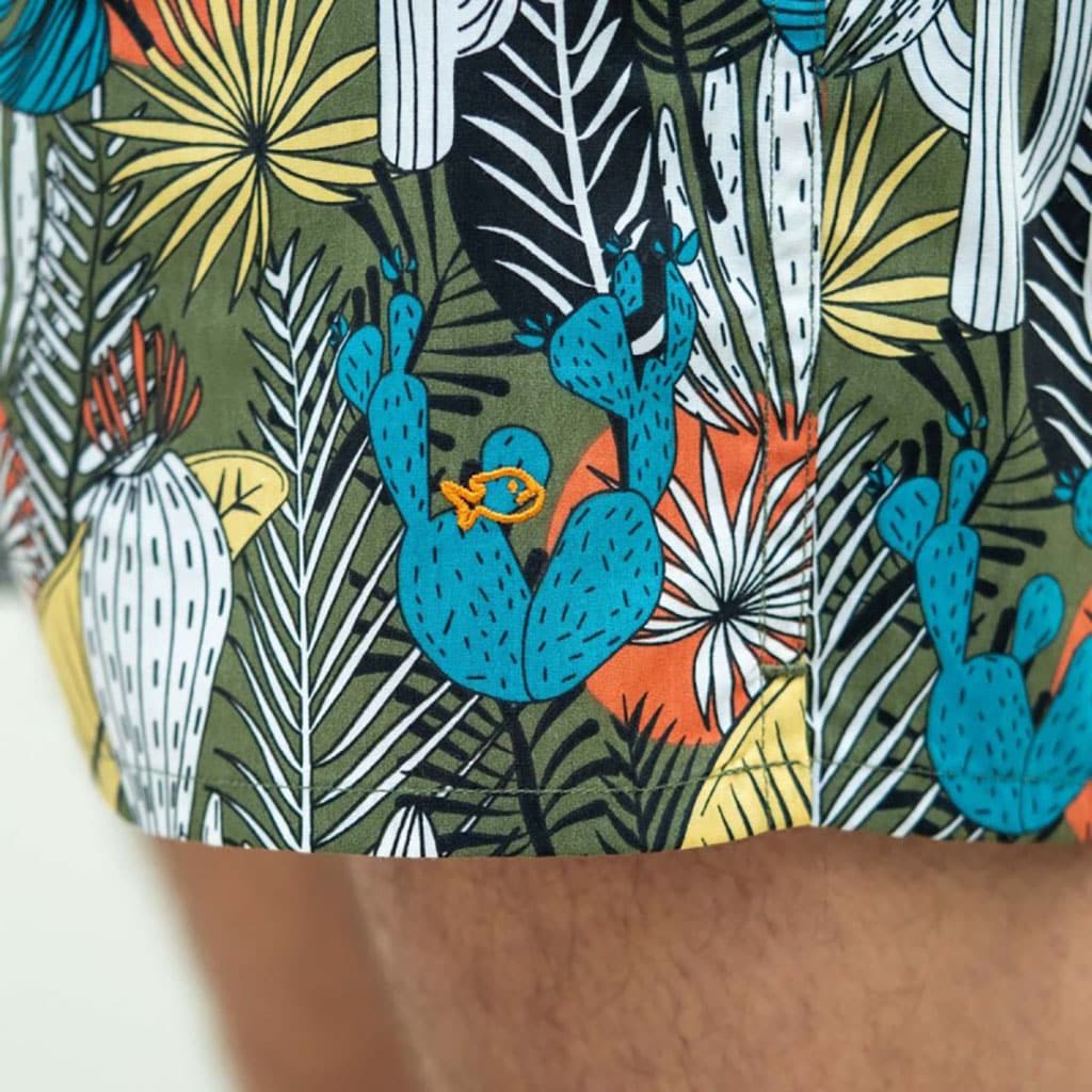 un caleçon 100% coton biologique "Rodéo" Billybel, zoom sur le tissu