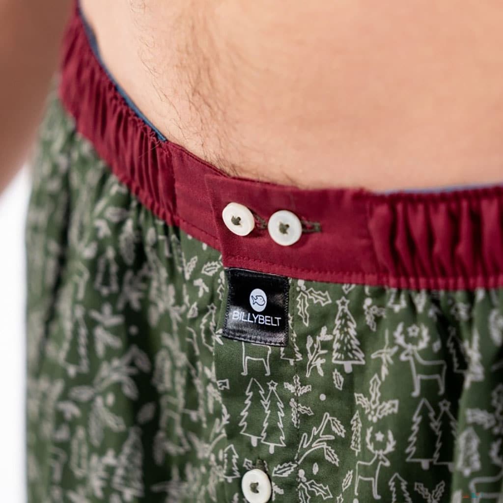 un caleçon 100% coton biologique "Rovaniemi" Billybelt, zoom sur les boutons