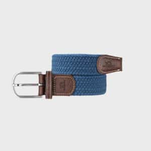 une ceinture élastique tressée "Air Force" Billybelt, vue de face sur fond blanc