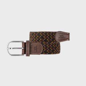 une ceinture élastique tressée "Caracas" Billybelt, vue de face sur fond blanc