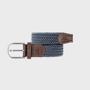 une ceinture élastique tressés "Bogota" Billybelt, vue de face sur fond blanc
