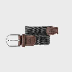 une ceinture élastique tressée "Vienne" Billybelt, vue de face sur fond blanc