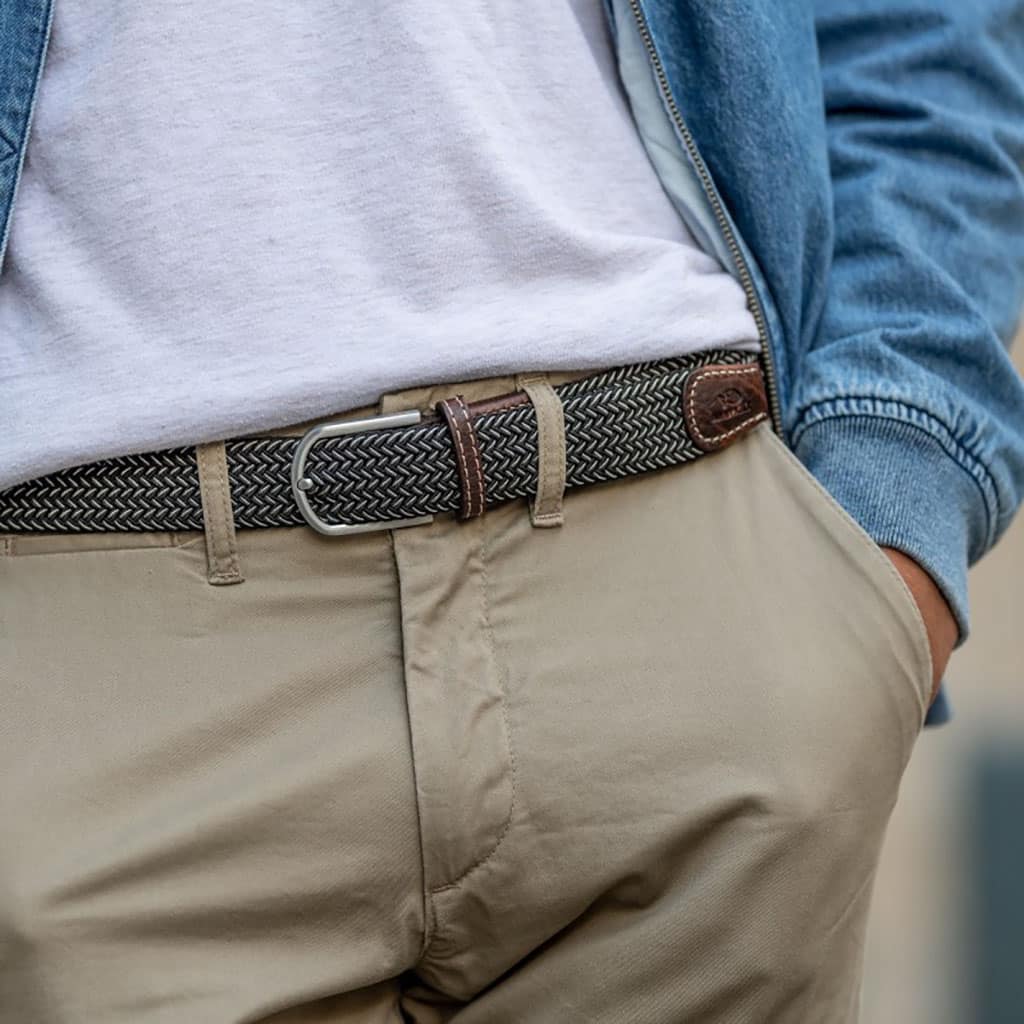 une ceinture élastique tressée "Vienne" Billybelt, vue de face