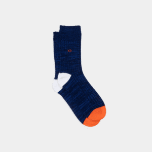 une paire de chaussettes en coton épais "Océanique" Billybelt, vue de face sur fond blanc