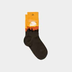 une paire de chaussettes en coton peigné "Yosemite" Billybelt, vue de face sur fond blanc