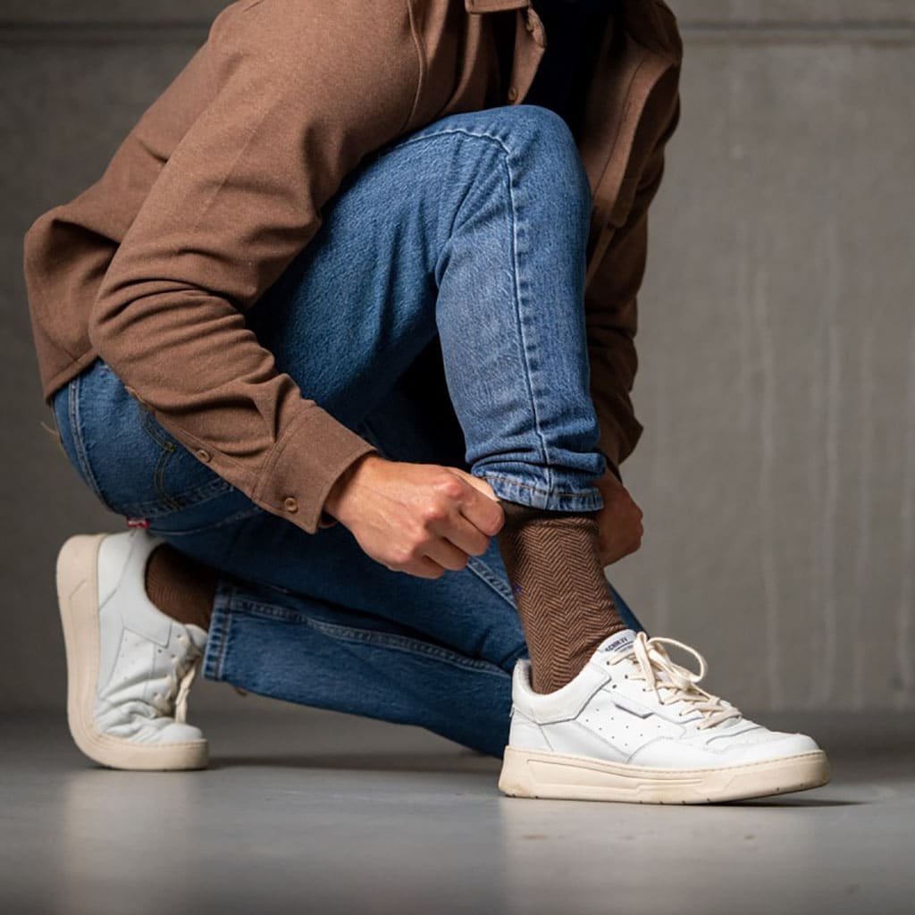 une paire de chaussettes en coton peigné "Marmotte" Billybelt, ambiance