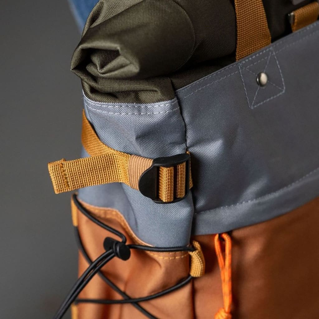 un sac à dos roll top "baroudeur" 100% polyester recyclé Billybelt