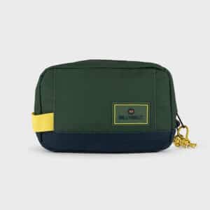 une trousse de toilette green blue Billybelt, vue de face sur fond blanc