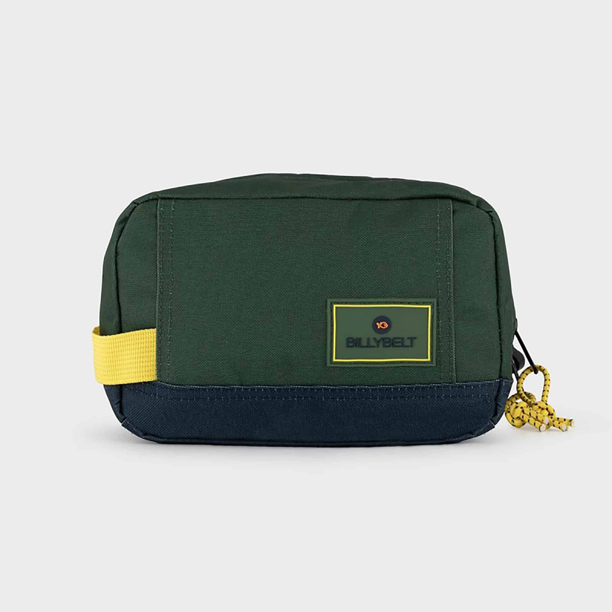 une trousse de toilette green blue Billybelt, vue de face sur fond blanc