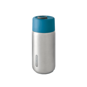 une tasse de voyage isotherme 340ml Black+Blum, vue de face sur fond blanc