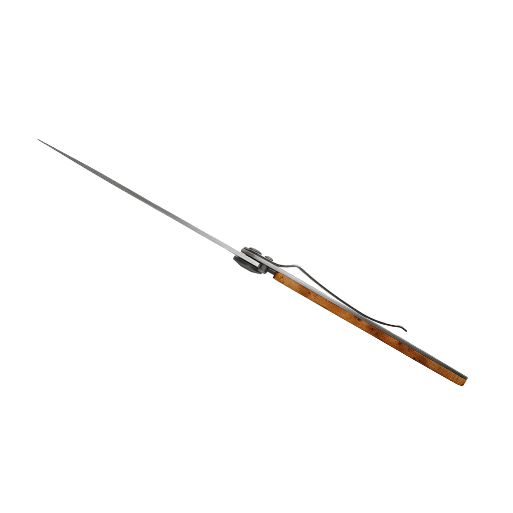 Couteau de poche titane 37g - Genévrier - Escalade, Deejo, vue de côté sur fond blanc