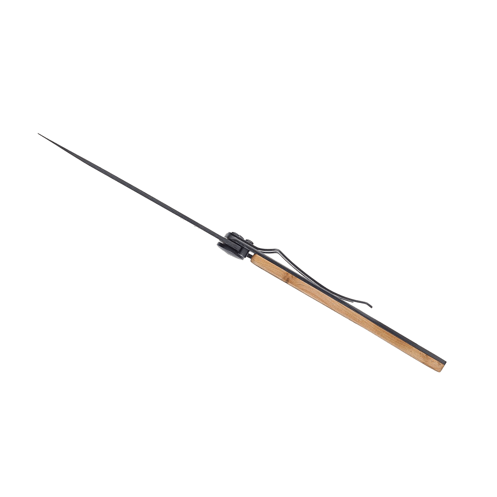 Couteau de poche titane 37g - Genévrier - Vague, Deejo, vue de côté sur fond blanc