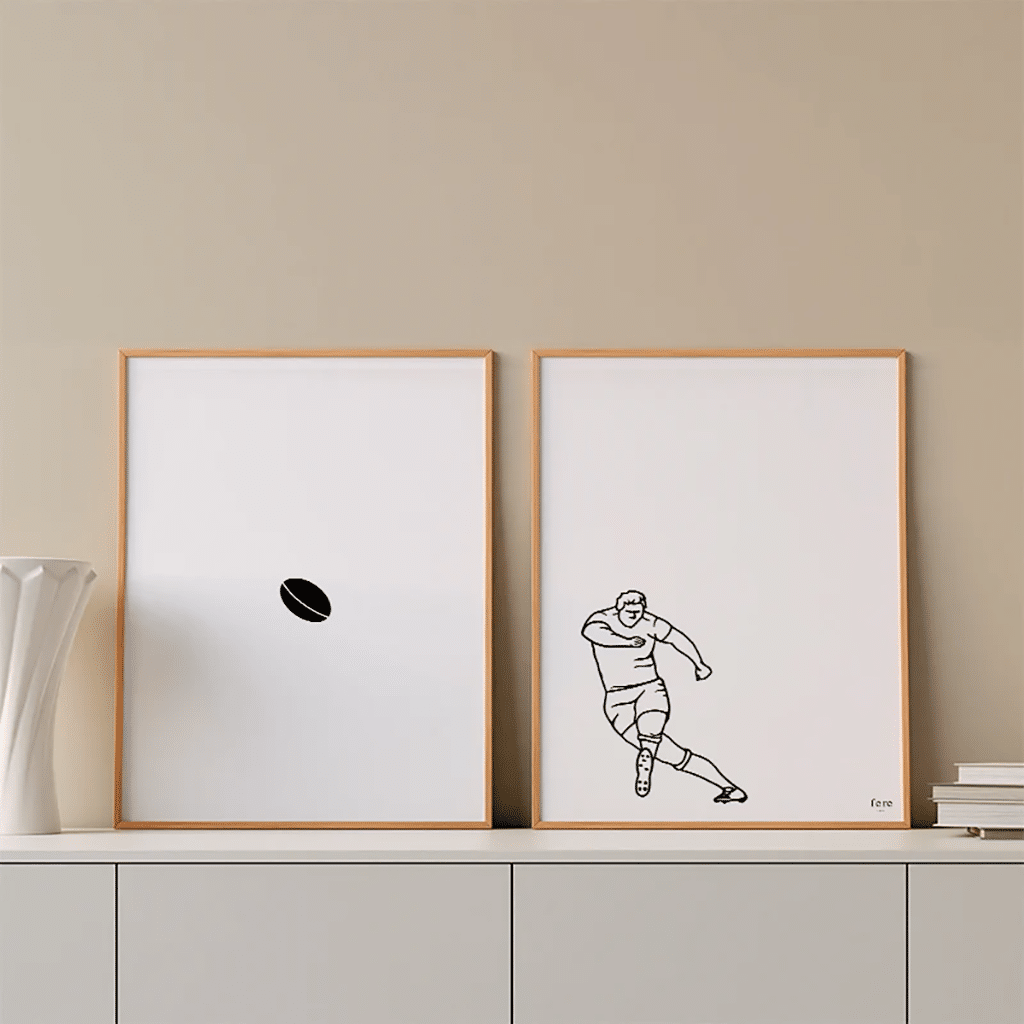 Duo d'affiches Le Rugby, Fere Paris, vue de face
