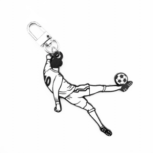 Porte-clés Foot, Fere Paris, vue de face sur fond blanc