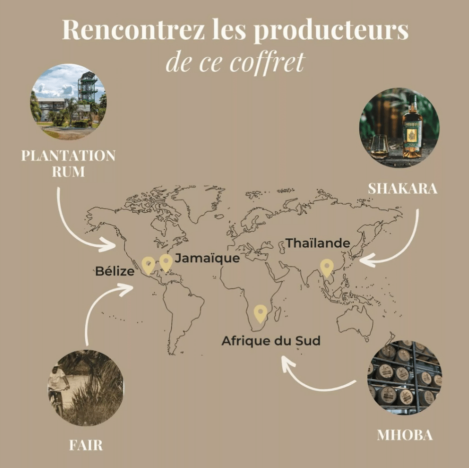 Coffret Dégustation – Les Rhums Rares – Flakon