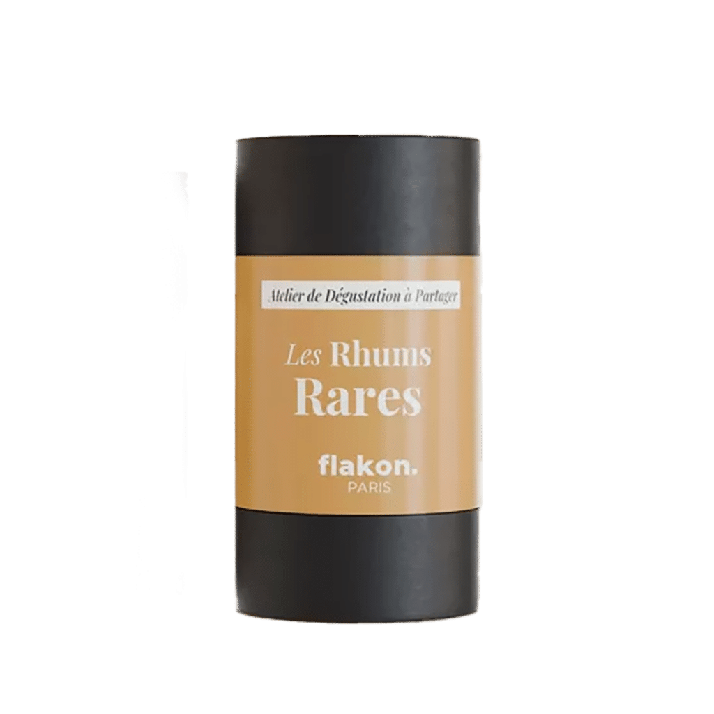 Coffret Dégustation – Les Rhums Rares – Flakon - Vu de face sur fond blanc