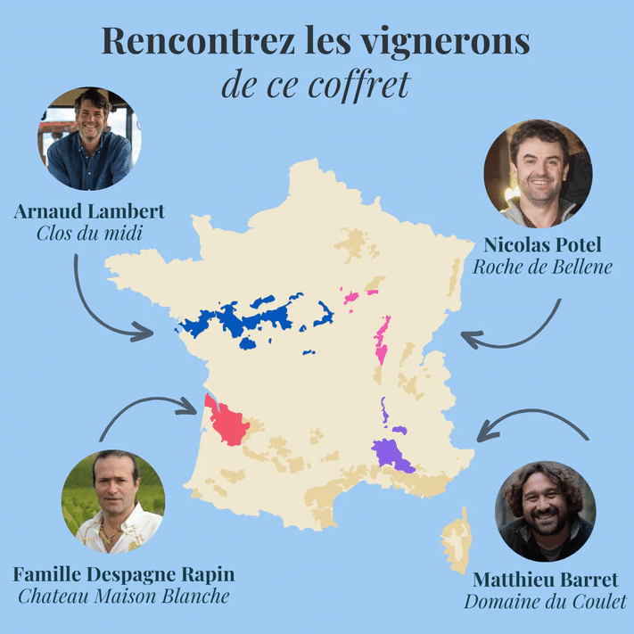 Coffret Dégustation – Les Grands Vins de France – Flakon