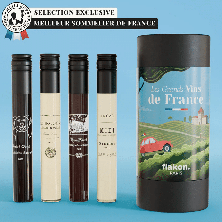 Coffret Dégustation – Les Grands Vins de France – Flakon