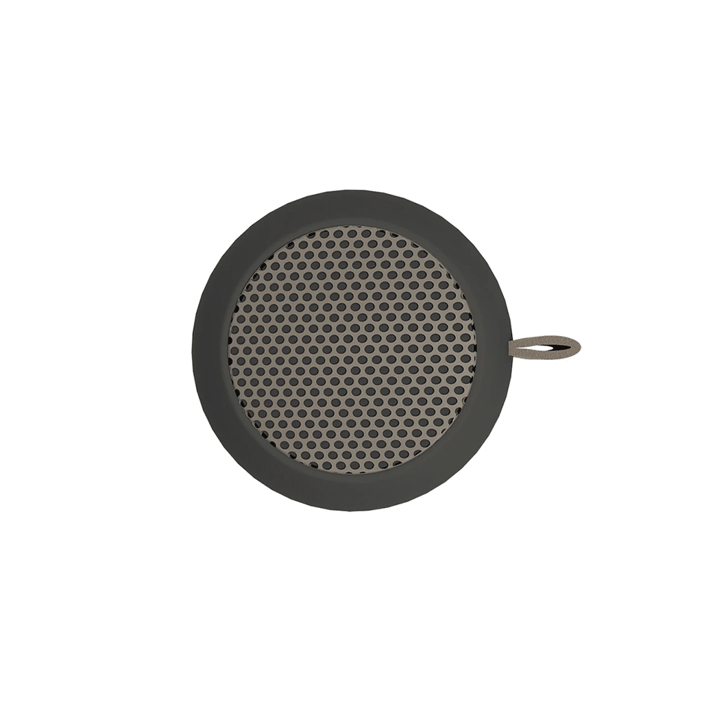 Enceinte aGO Mini Noir Kreafunk : Son Puissant dans un Format Compact, Kreafunk, vue du dessus sur fond blanc