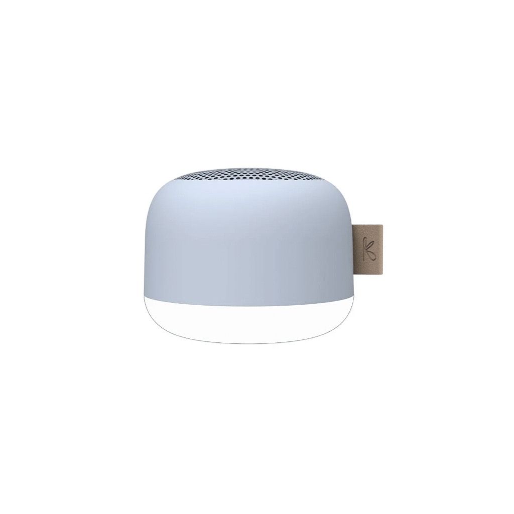 Enceinte et Lampe aLIGHT : Lumière et Son en Parfaite Harmonie, Kreafunk, vue de face sur fond blanc