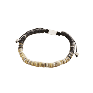 un bracelet cordon perlé Lisa Angel, vue de face sur fond blanc