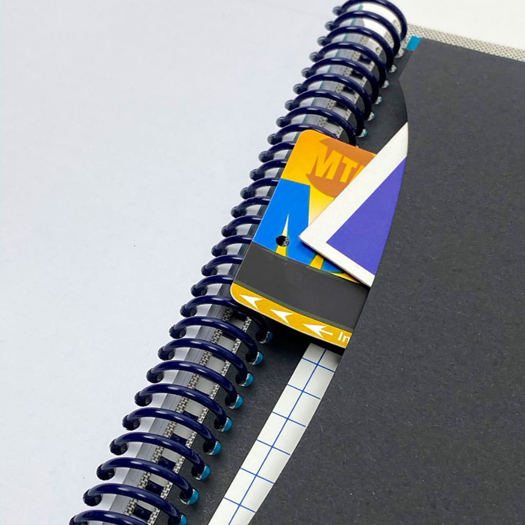 carnet de projets A5 Papier Tigre, zoom sur la pochette