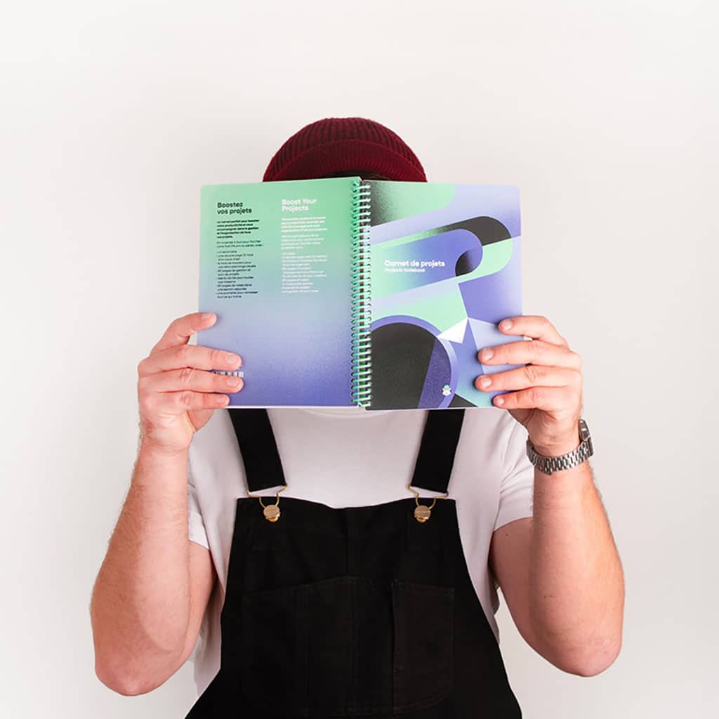 carnet de projets A5 Papier Tigre, vue de face