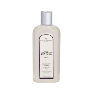 un gel douche eau du ventoux, Plantes&parfums, vue de face sur fond blanc