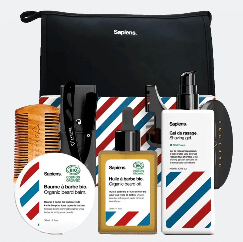 Coffret barbe – Le Complet – Sapiens - Vue de face sur fond blanc