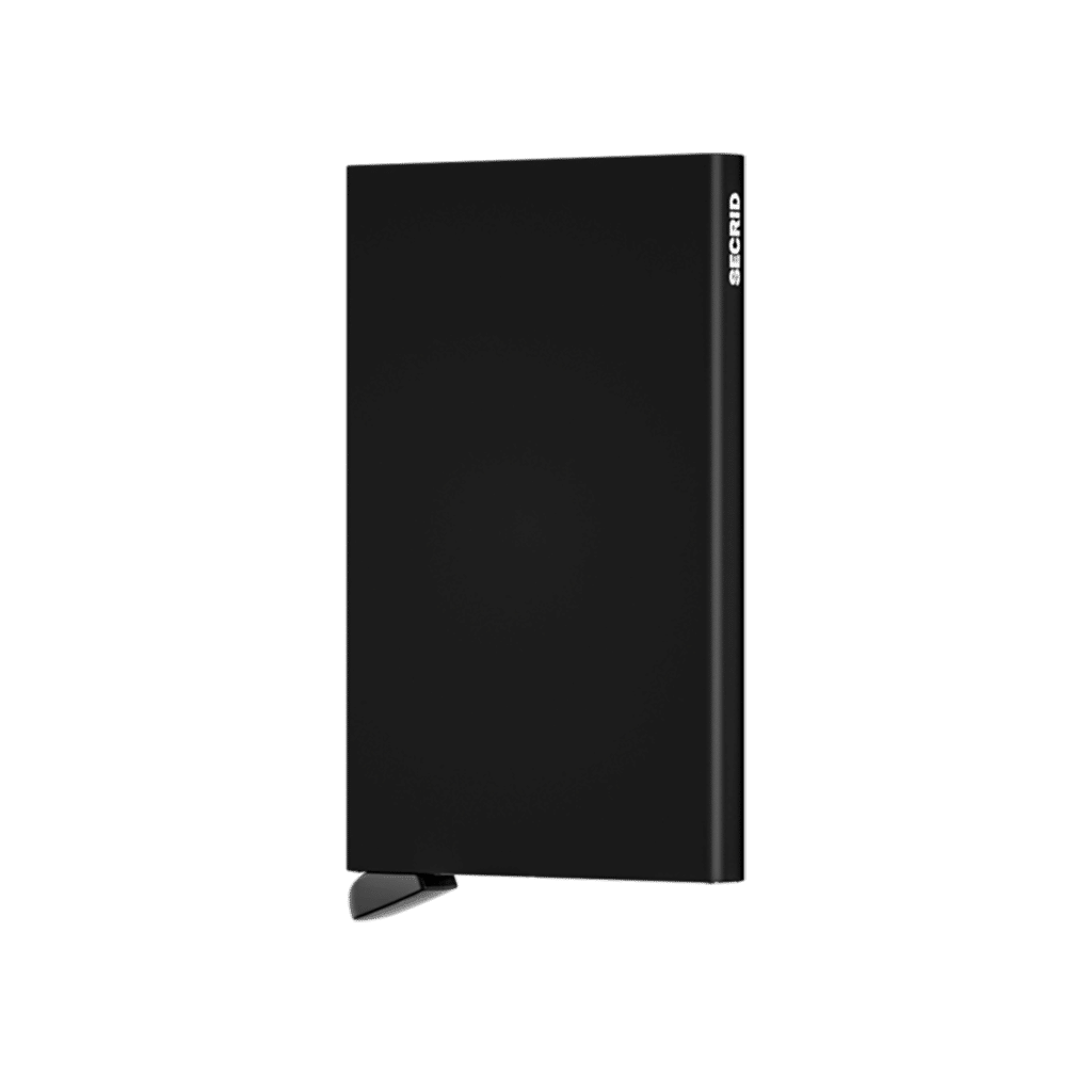 Le Cardprotector - Black : Protection minimaliste et sécurité optimale, Secrid, vue de face sur fond blanc