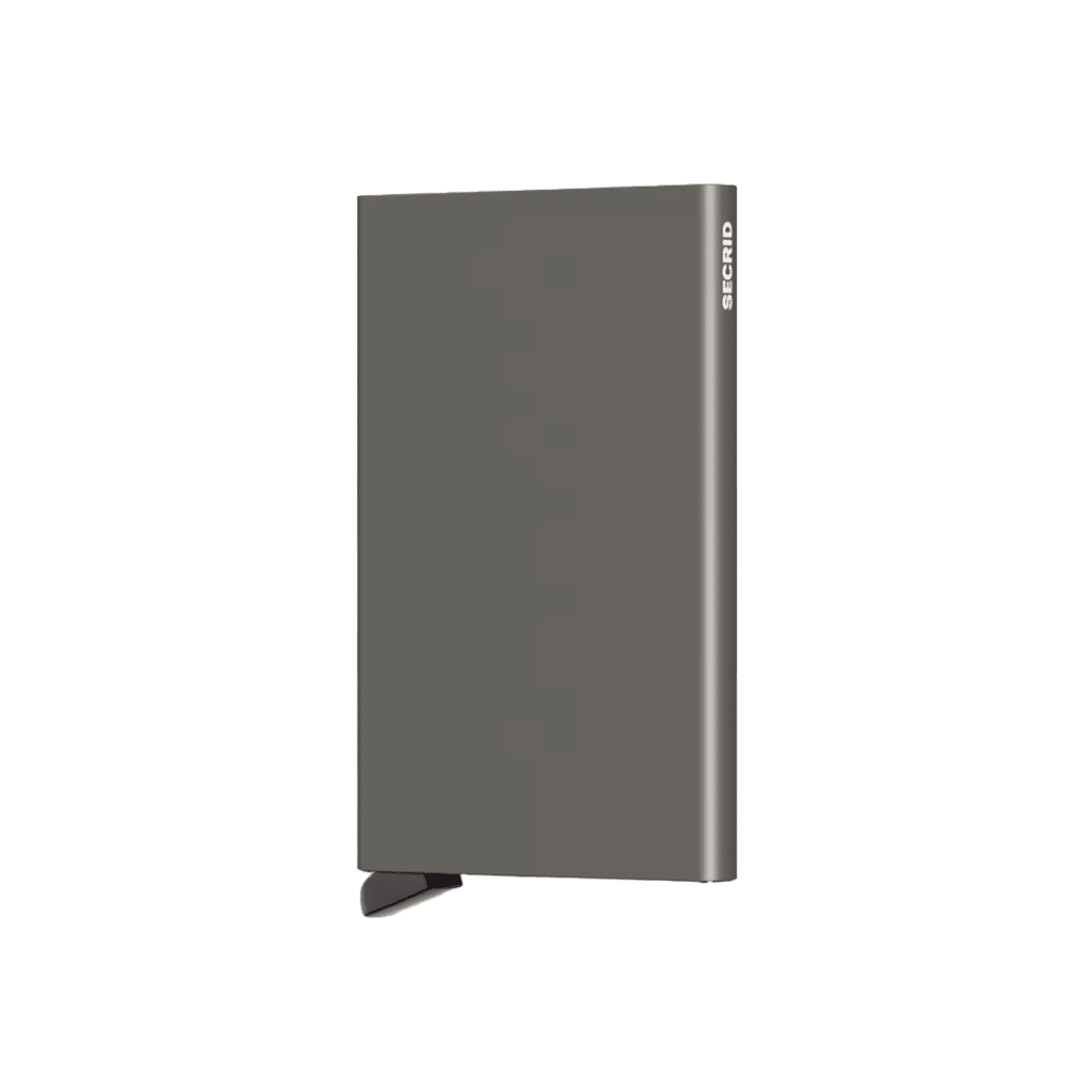 Le Cardprotector - Earth Grey : Protection minimaliste et sécurité optimale, Secrid, vue de face sur fond blanc
