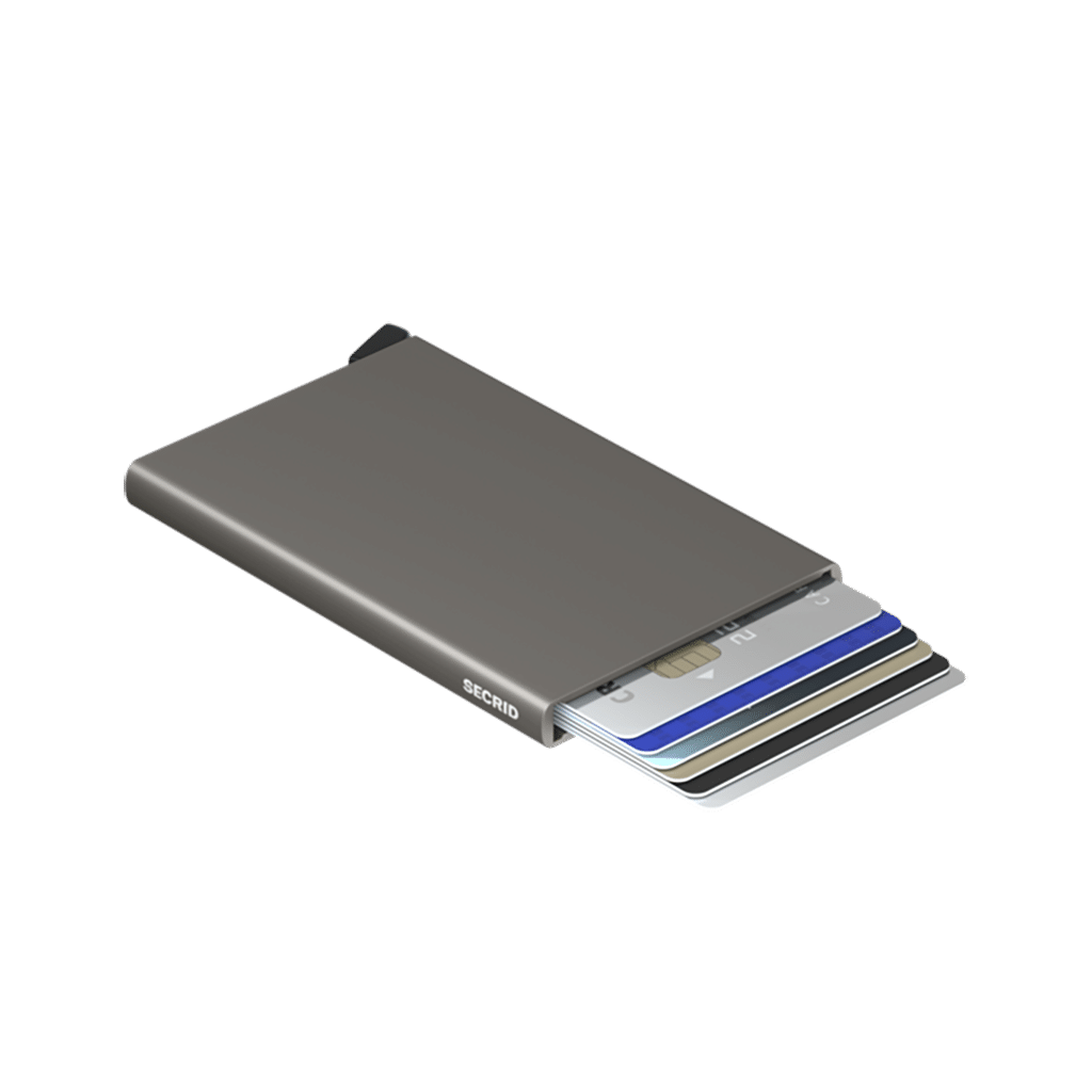 Le Cardprotector - Earth Grey : Protection minimaliste et sécurité optimale, Secrid, vue de face sur fond blanc