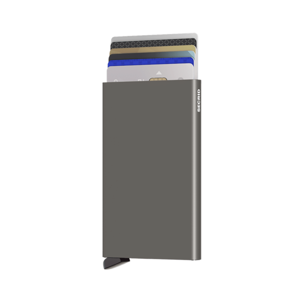 Le Cardprotector - Earth Grey : Protection minimaliste et sécurité optimale, Secrid, vue de face sur fond blanc