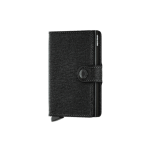 Miniwallet Crisple Black : Élégance et Compacité, Secrid, vue de face sur fond blanc