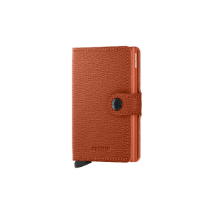 Miniwallet Crisple Pumpkin : Élégance et Compacité, Secrid, vue de face sur fond blanc