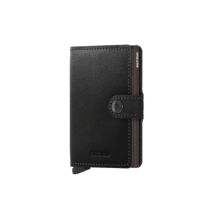 Miniwallet Original Black-Brown : Élégance et Compacité, Secrid, vue de face sur fond blanc