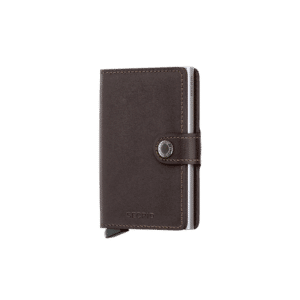 Miniwallet Original Dark Brown : Élégance et Compacité, Secrid, vue de face sur fond blanc