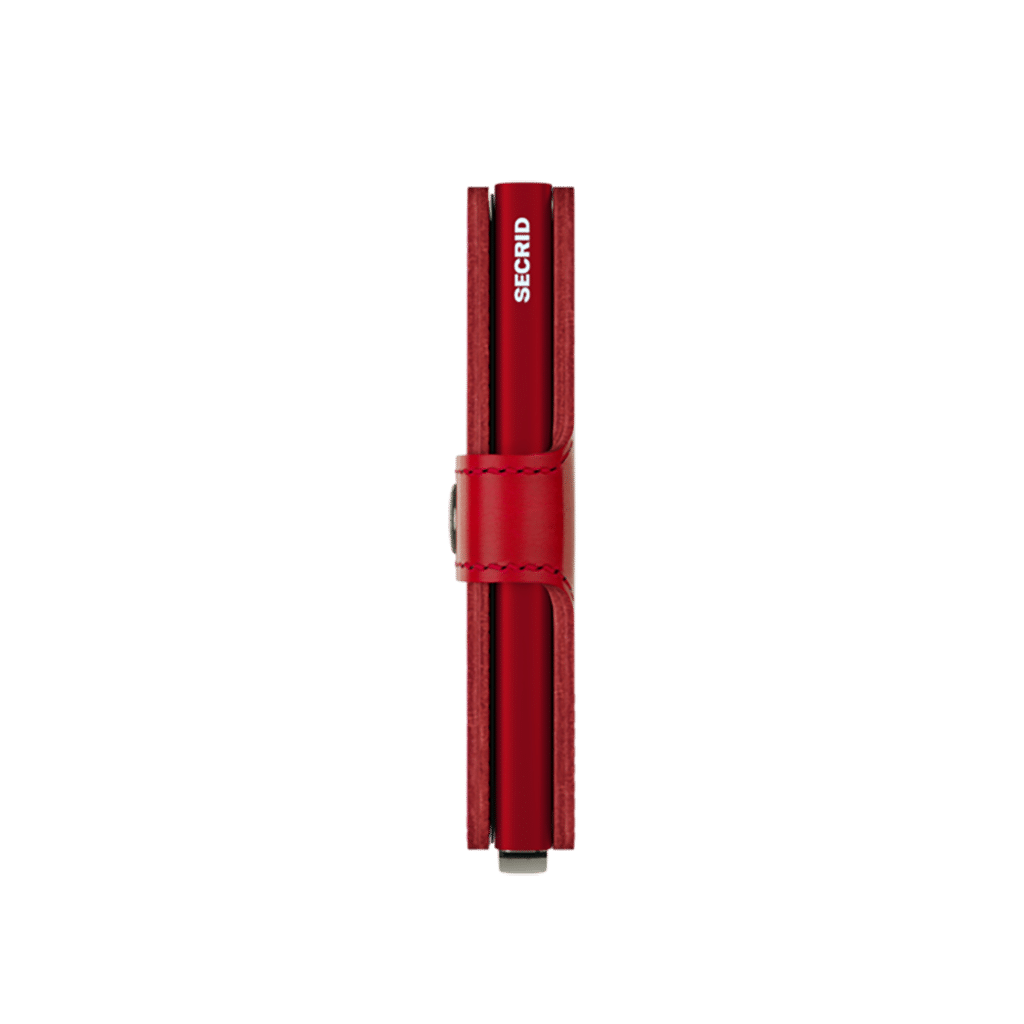 Miniwallet Original Red : Élégance et Compacité, Secrid, vue de côté sur fond blanc