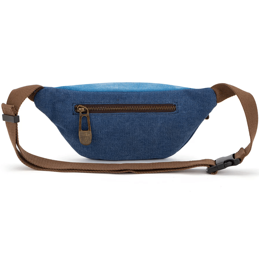Sac Banane Bolivar – Bleu jean - Zede - Vu de dos sur fond blanc