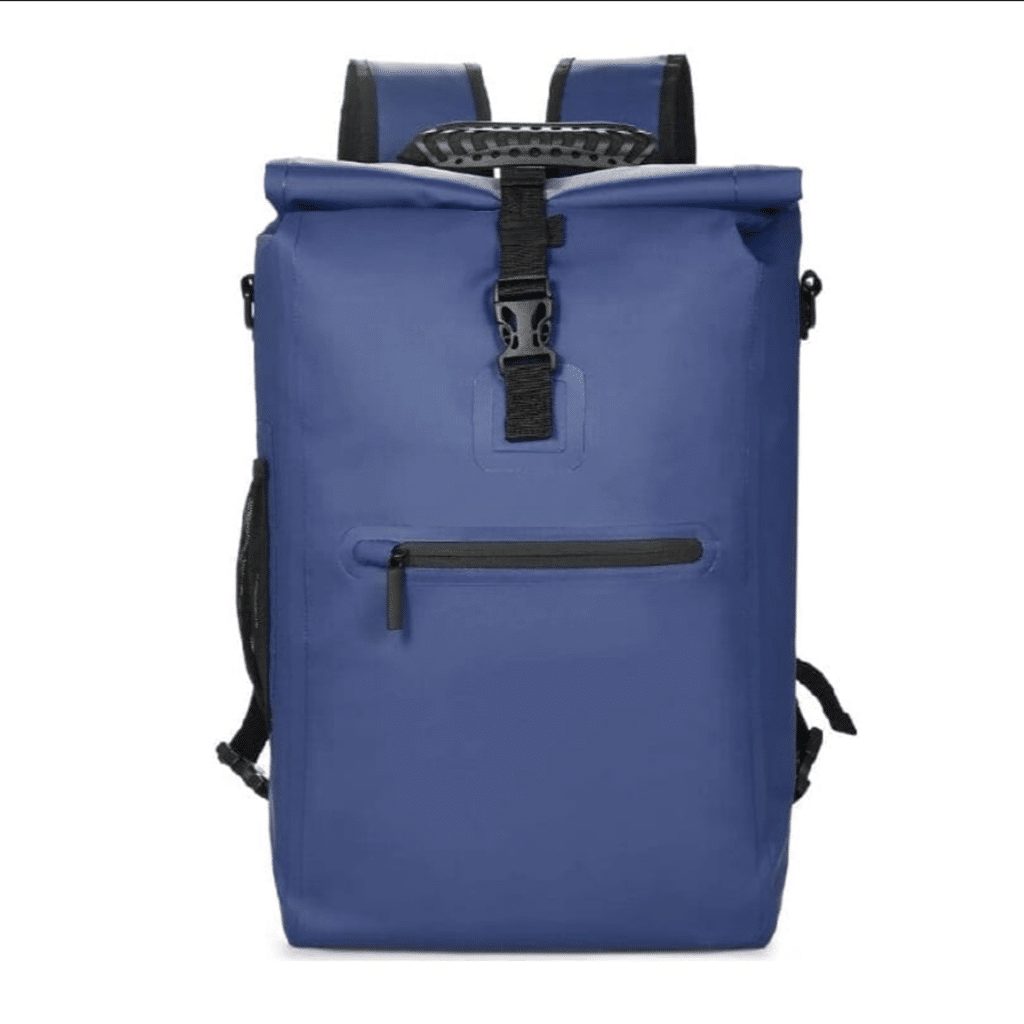 Une sac à dos de vélo Badawin, vue de face sur fond blanc