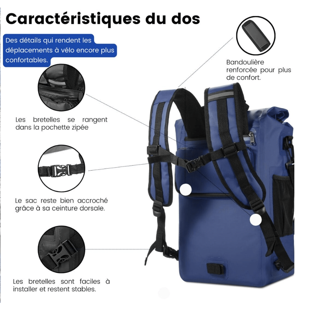 Une sac à dos de vélo Badawin, ambiance