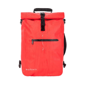 Un sac à dos de vélo Badawin, vue de face sur fond blanc